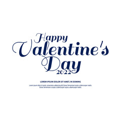 Valentine's Day greetings handwritten letter. Valentine's Day Holiday Typography. Vector illustration.