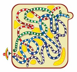 Maze,сute game. Labyrinth. Maze game for kids