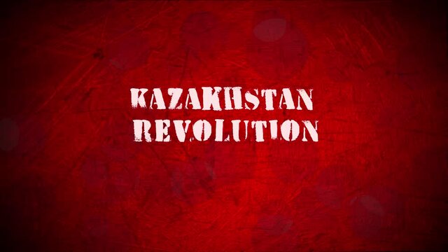 Kazakhstan animated background of revolution of dignity. Orange screensaver: Kazakhstan coup. Change of power