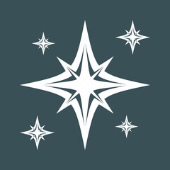 Obraz premium Star north quality vector illustration cut