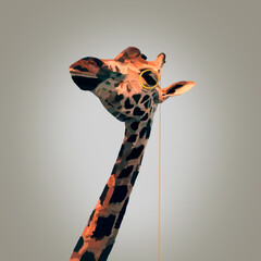 Monocle hanging on a long neck © Дария Ласкорунская