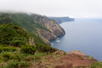 Vereda da Boca do Risco walking path in Madeira’s island north-eastern coast