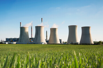 coal fired power station , Pocerady, Czech republic