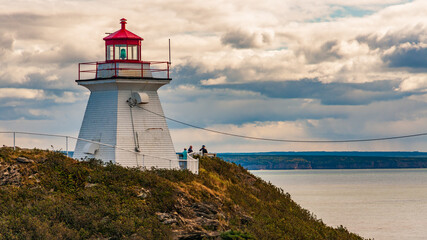 CANADA-NEW BRUNSWICK-Waterside-Cape Enrage Lighthouse