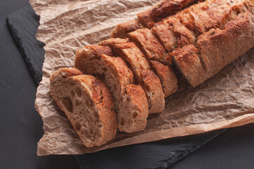 without yeast on a black background