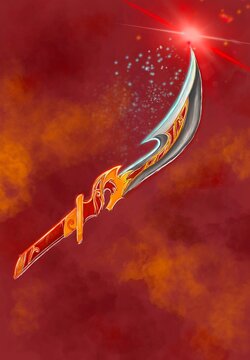 Sword on fire