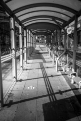 corridor in the city