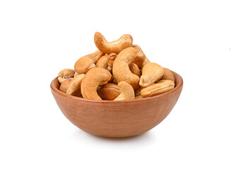  cashew nutscup  isolated  on white background