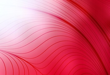 Light Red vector template with bent lines.