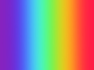 Blurred rainbow color gradient with copy space for graphic design, poster and banner. The color spectrum.