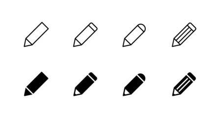 Pencil icons set. pen sign and symbol. edit icon vector