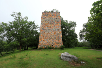 The architectural landscape of ancient Chinese fortifications in Beijing Botanical Garden