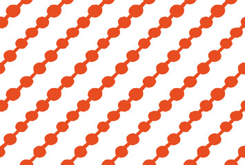 北欧風の赤の斜めのドットラインの白背景の壁紙
