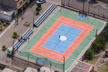 Sport Field Villiage Town of Chimbote Ancash Region Peru