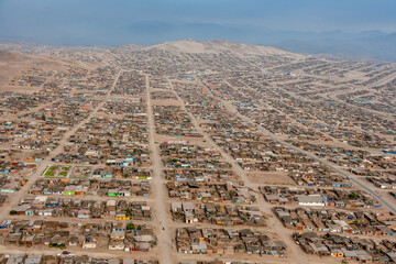 Sprawling Slums of Capital City Lima Peru