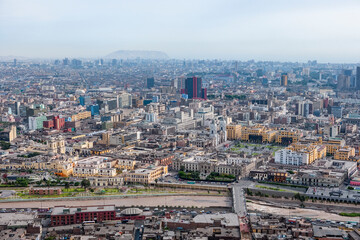 Urban Sprawl fo Capital City Lima Peru