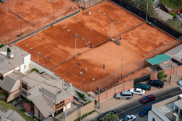 Clay Tennis Courts Capital City Lima Peru