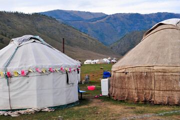 Mongolian yurts for herdsmen in Xinjiang, China