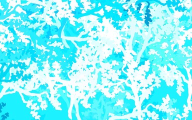 Light Yellow vector elegant wallpaper with leaves, branches.