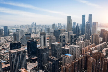 Fototapeta premium Scenery of urban architecture in Nanchang City, Jiangxi Province, China