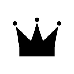 Silhouette icon of a crown. Vector.