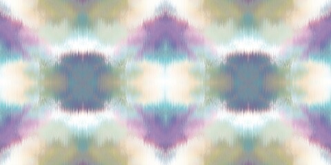 Geometric pastel summer tie dye batik stripe border pattern. Seamless shibori space dyed striped effect pretty trim edging. Washed out boho beach wear ribbon endless tape.