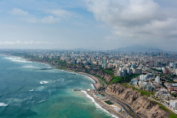 Fototapeta premium Seaside Resorts and Beaches Capital City Lima Peru