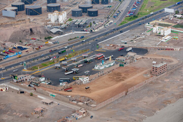 Oil Gas Industrial Zone of Capital City Lima Peru