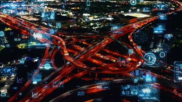 Transportation and technology concept. Digital transformation. MaaS. ITS.