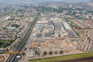 Commercial And Shopping Area Capital City Lima Peru