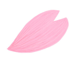 手書き風　桜の花びらの絵