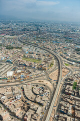 Highway Through Capital City Lima Peru