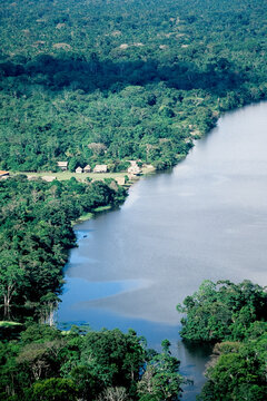 Amazon River Peru Near Mazan.