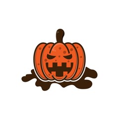 Pumpkin icon logo design vector templates