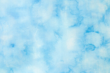 青色水彩絵の具の背景テクスチャ