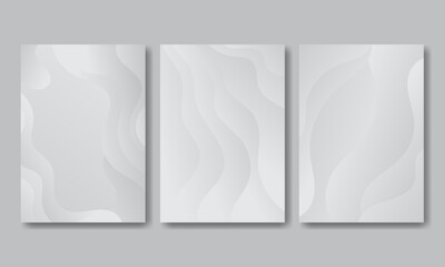 Set Design Cover Template with Colorful liquid effect. Modern background design. gradient color. Dynamic Waves. Fluid shapes composition. Fit for website, banners, wallpapers, brochure, posters