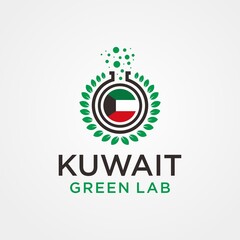 Kuwait Green Lab Logo Vector