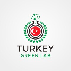 Turkey Green Lab Logo Vector