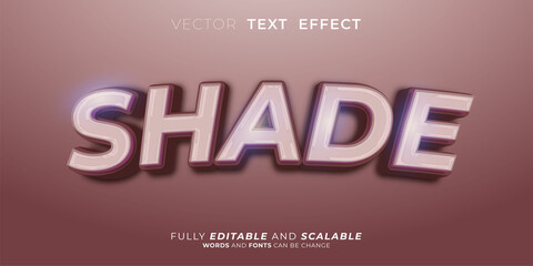 Shade editable text number decoration background