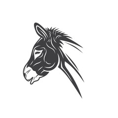 illustration of donkey, vector art.