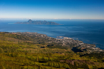 Tropical Islands of French Polynesia. Capital City Papeete on Tahiti
