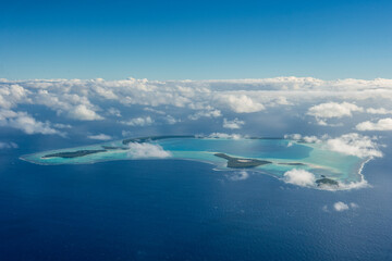 Fototapeta na wymiar Tetiaroa Atoll Tropical Islands of French Polynesia