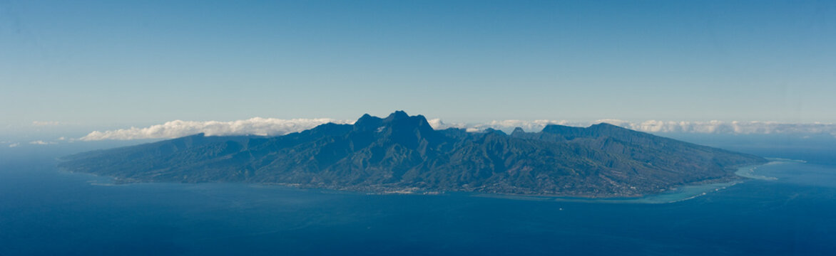 Tropical Islands of French Polynesia. Capital City Papeete on Tahiti