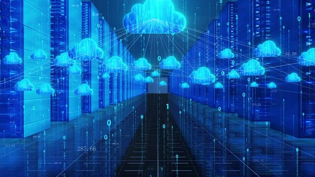 Cloud computing server room data network information transmission
