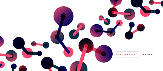 Network concept abstract background. Dots connection. Big data idea. Business template for wallpaper, banner, background or landing