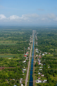Water Canal Irragation and Farming in West Demerara Guyana