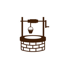 Well icon design template vector isolated