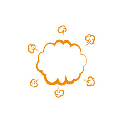 Explosion icon design template vector isolated
