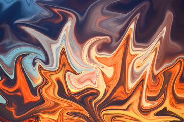 Abstract illustration with beautiful color flowing waves for background.