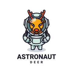 Illustration vector graphic Astronaut Deer, good for logo design, 
